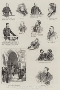 Parnell-kommisjonen ved Royal Courts of Justice av Sydney Prior Hall