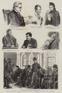 Presidenten og noen bondevitner for The Times av Sydney Prior Hall