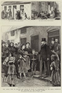 Det kongelige besøk i Irland, prinsen av Wales som kommissær for den kongelige kommisjonen for arbeiderklassenes boliger av Sydney Prior Hall