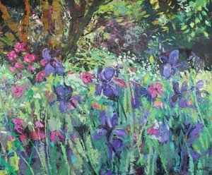 Iris Garden av Sylvia Paul