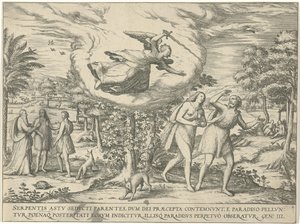 Utvisning fra paradis av Symon Novelanus (attributed to)