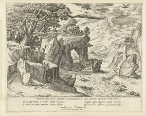 skipsvrak Allegoriske landskap (serietittel) av Symon Novelanus (attributed to)
