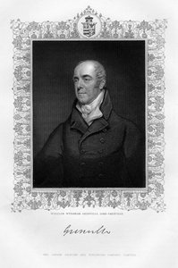 William Wyndham Grenville 1759-1834, 1. Baron Grenville, engelsk politiker, 1800-tallet.