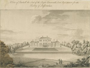 Patshull House: sepia vask tegning, nd [slutten av 1700-tallet]