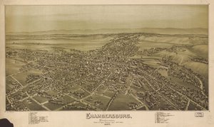 Perspektivkart ikke tegnet i målestokk. Fugleperspektiv. LC Panoramic maps (2nd ed.), 749 Også tilgjengelig via Library of Congress-nettstedet som et rasterbilde. Indeksert for interessepunkter. AACR2 av T. M. Fowler