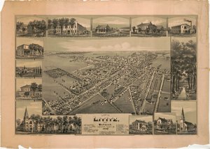 Utsikt over Lititz og Warwick, Lancaster County, PA: 1887 av T. M. Fowler