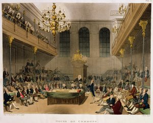 House of Commons Interior, fra Ackermanns "Microcosm of London"