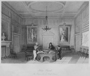 Hestevakter. Den øverstkommanderende Levee, c1841 av T Turnbull
