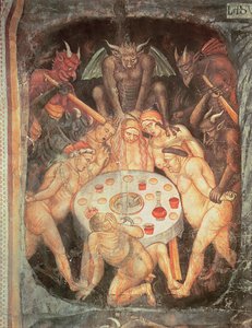 Helvete, detalj av de grådige, ca. 1394