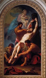 Martyren til apostelen Saint Barthelemy (maleri av Taddeusz (1727 1793) Kuntze