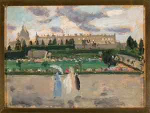 Bylandskap (Esplanade des Invalides) av Tadeusz Makowski