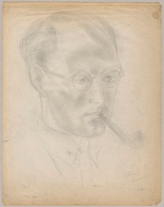 Portrett av Marcel Gromaire av Tadeusz Makowski