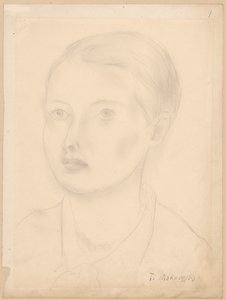 Portrett av en ung jente av Tadeusz Makowski
