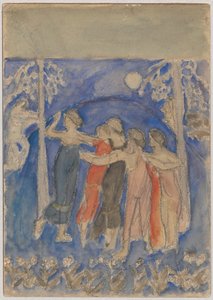 Dansende nymfer av Tadeusz Makowski