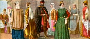 Italiensk kjole fra 1500-tallet av Tancredi Scarpelli