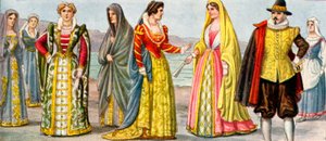 Italiensk kjole fra 1600-tallet av Tancredi Scarpelli