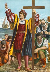 Christopher Columbus ankommer den nye verdenen av Tancredi Scarpelli