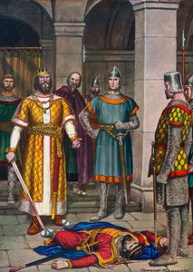 Odoacers død, drept av Theodoric, østgoternes konge av Tancredi Scarpelli