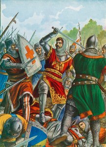 Ezzelino III da Romano tatt til fange nær Bergamo i 1259 av Tancredi Scarpelli