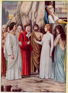 Illustrasjon for Dantes guddommelige komedie av Tancredi Scarpelli