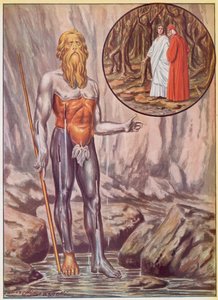 Illustrasjon for Dantes guddommelige komedie av Tancredi Scarpelli