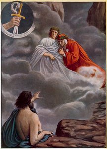 Illustrasjon for Dantes guddommelige komedie av Tancredi Scarpelli