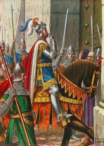 I 1237 går Ezzelino da Romano, alliert av Frederick II, inn i Padua av Tancredi Scarpelli