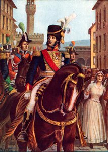 Joachim Murat på vei inn i Firenze, 19. januar 1801 av Tancredi Scarpelli