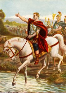Julius Caesar krysser Rubicon