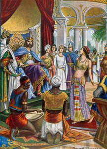 Roger II av Sicilia som omringet seg med orientalsk prakt av Tancredi Scarpelli