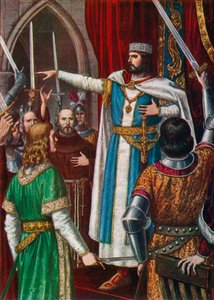 Rudolf II av Burgund kronet til konge av langobardene i Pavia, 923 av Tancredi Scarpelli