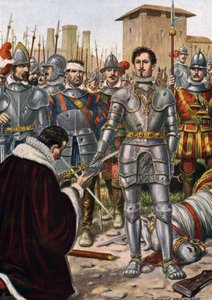 Krigen i Italia (1521-1526): slaget ved Pavia (24. februar 1525) av Tancredi Scarpelli