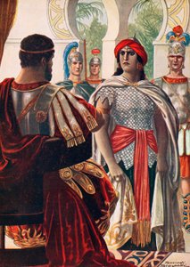 Zenobia i nærvær av Aurelian av Tancredi Scarpelli