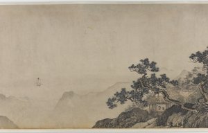 The Thatched Hut of Dreaming of an Immortal, Ming-dynastiet (blekk og farge på papir)