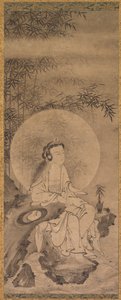 Guanyin med hvit kappe av Tani Buncho