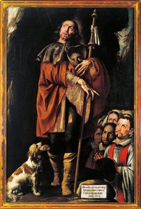 Italia, Varallo, maleri av Saint Roch av Tanzio da Varallo