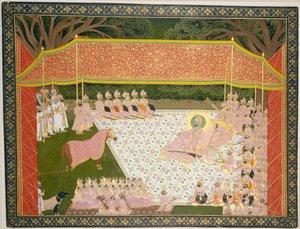 Maharana Sarup Singh inspiserer en prishingst, 1845-46. av Tara