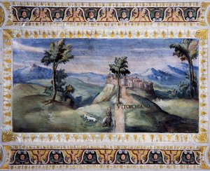 Utsikt over Vitorchiano av Tarquinio Ligustri