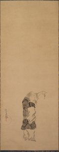 Kenshu, munk med reker, ca. 1600-1640. av Tawaraya Sotatsu