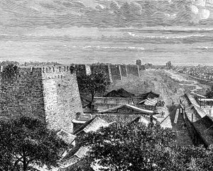 Pekings gamle bymurer, Kina, 1800-tallet