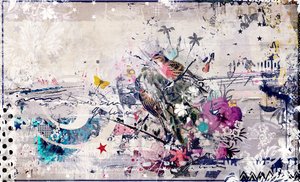 Bigger Better, 2014 (Collage på lerret)