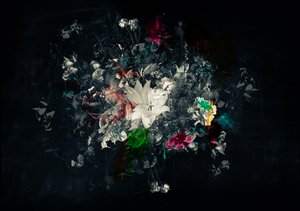 Bouquet XI, 2018 (blandet media på lerret)
