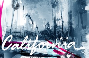 California, 2015 (Collage på lerret) av Teis Albers