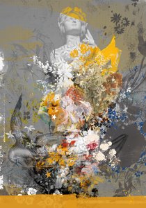 Line of Fire, 2017 (Collage on canvas)