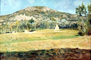 august i Pietramala av Telemaco Signorini