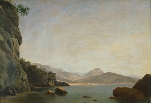 Utsikt over Salernobukten (olje på lerret)