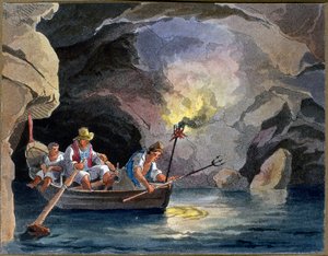 Nattfiske, ca. 1830 (akvatint) av Teodoro Guglielmo Witting