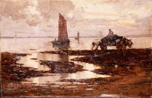 Stille kveld (olje på lerret) av Terrick Williams