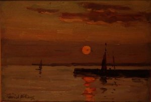 Solnedgang, Concarneau, Bretagne av Terrick Williams