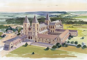 Gisborough Priory, Redcar og Cleveland, tidlig på 1400-tallet c1995-c2005. av Terry Ball